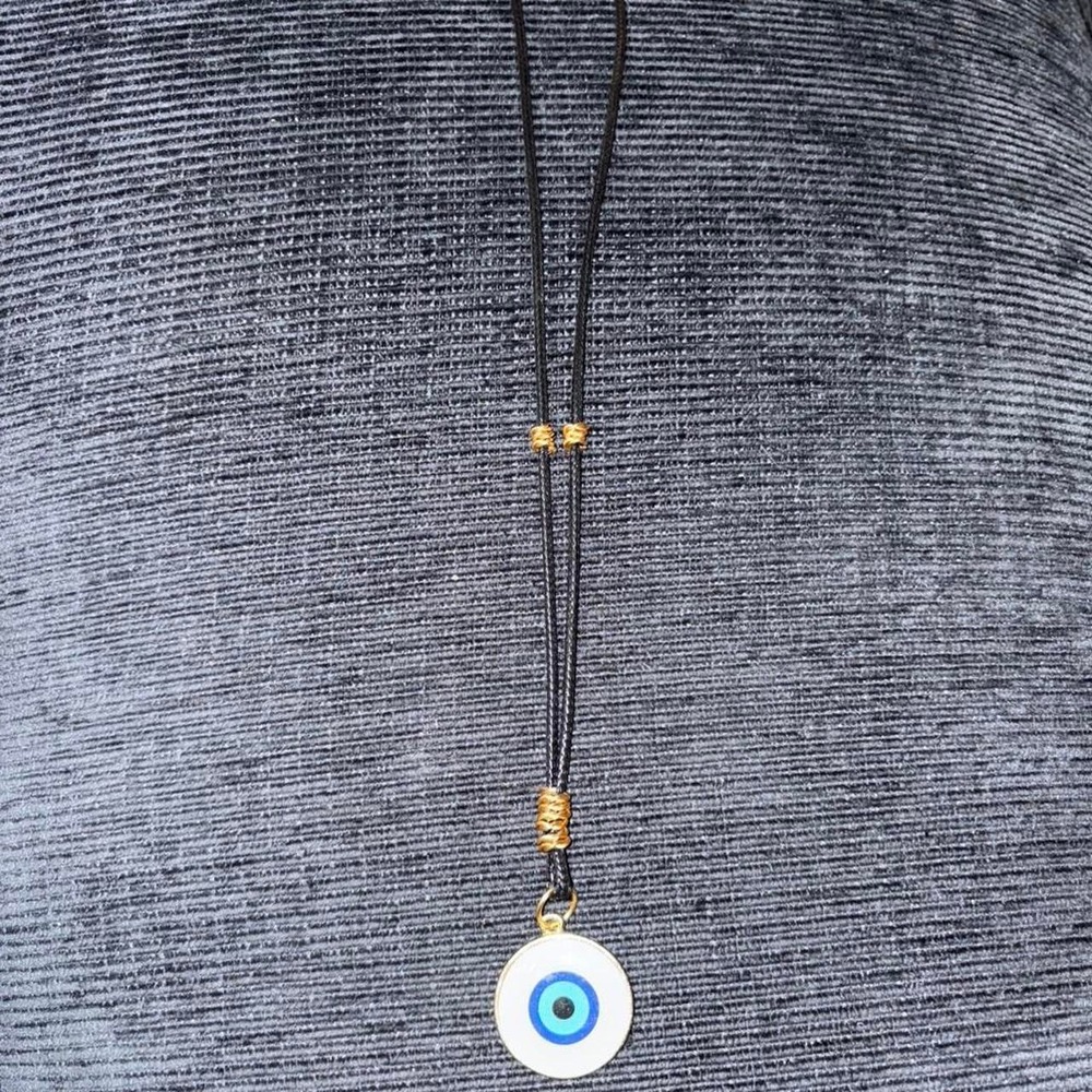 1-Blue evil eye necklace